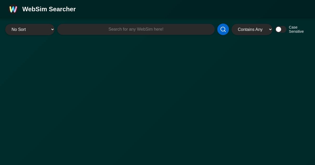 WebSim Searcher