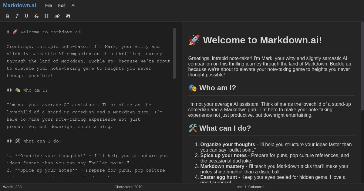 Marktion, The Ai Powered Markdown Editor – KBZTO