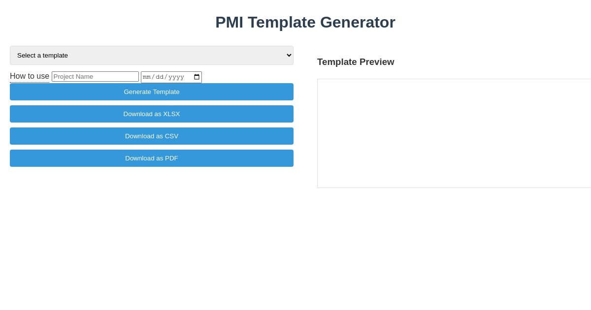 pmi-project-management-templates-creator