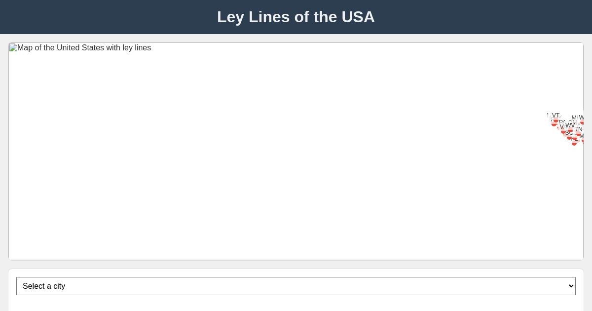 Ley Lines of the USA - Interactive Explorer