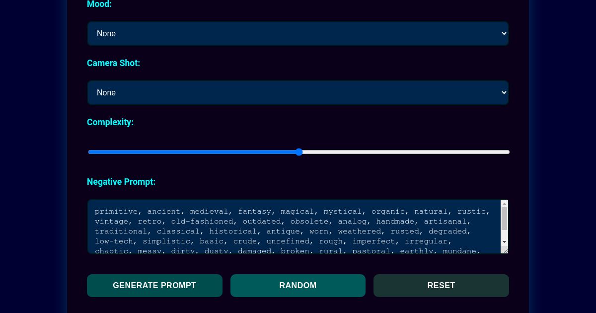 SCI-FI PROMPT GENERATOR
