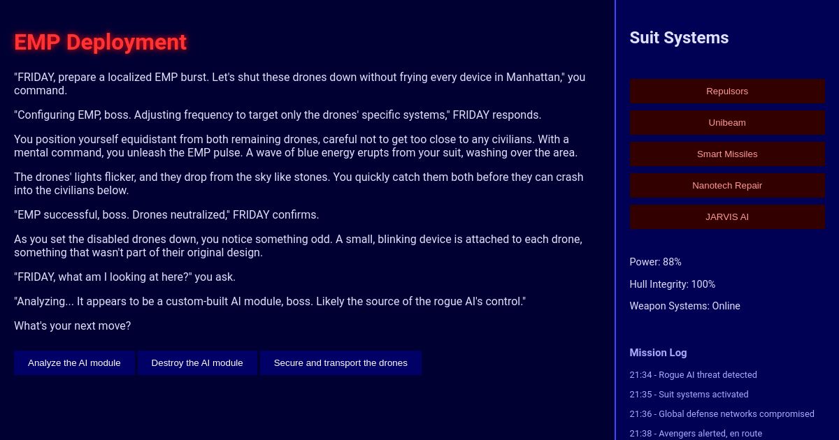 Iron Man: Choose Your Own Adventure - EMP Deployment thumbnail