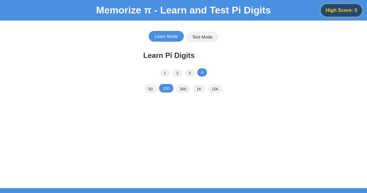 how long to memorize 100 digits of pi